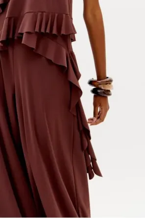 Top  Assimétrica Com Babados LANÇA PERFUME 