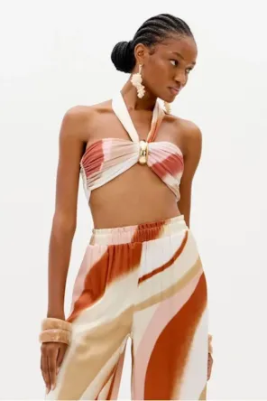 Top Frente Única Com Faixa LANÇA PERFUME 