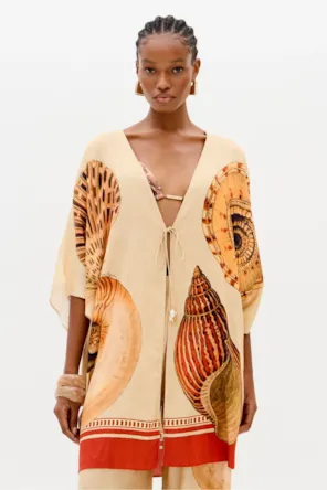 Kaftan Curto Estampado LANÇA PERFUME 