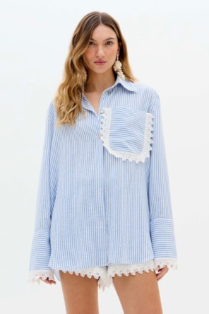 Blusa Riscas LANÇA PERFUME 