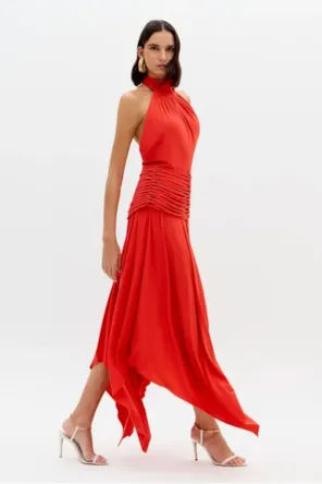 Vestido Super Midi Frente Única LANÇA PERFUME 