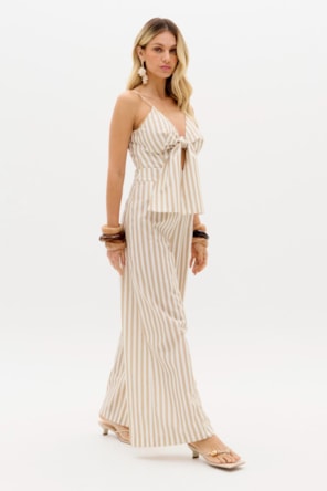 Macacão Riscas  LANÇA PERFUME 