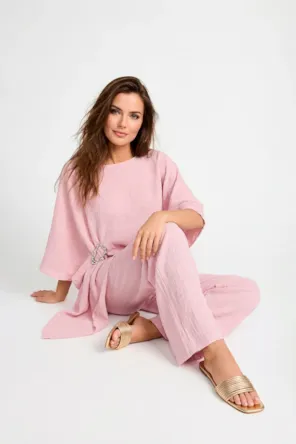 Calças Amplas Texturadas SAHOCO 