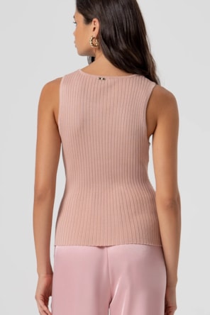 Top de Malha Canelada FRACOMINA