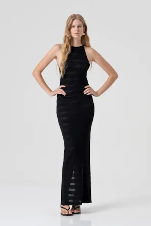 Vestido longo de tricô sem mangas FRACOMINA 