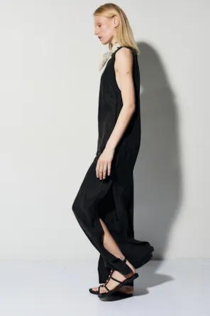 Macacão sem mangas com fecho frontal de fecho BSB