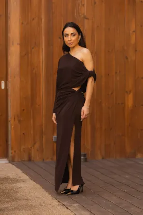 Top Assimétrico Drapeado SAHOCO 