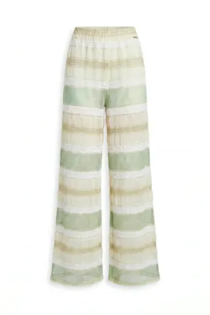 Calças Retas com Textura SAHOCO 