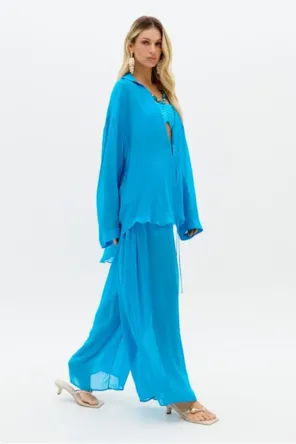 Calça Wide Leg Cintura Média LANÇA PERFUME 