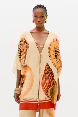  Camisa  Largas SHELLIS Bege - Lança Perfume 