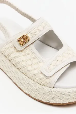 Sandália Anabela Crochê LANÇA PERFUME 