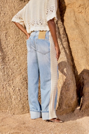 Calças de Ganga Croché LANÇA PERFUME 