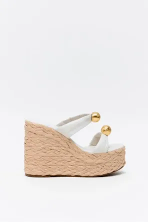 Anabela Salto Trançado E Enfeite Esfera LANÇA PERFUME 