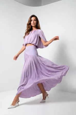 Saia Longa Assimétrica Fluida SAHOCO 