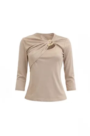 Top Drapeado com Argola Metálica SAHOCO 