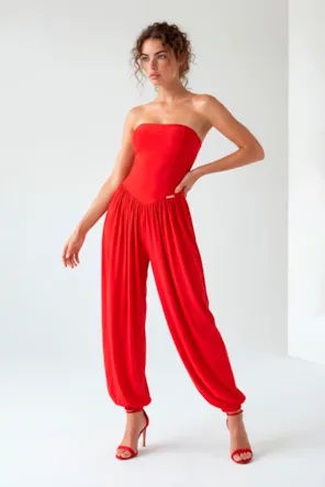 Macacão Bloom Vermelho SAHOCO 
