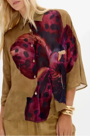   Camisa Estampada Chiffon LANÇA PERFUME 