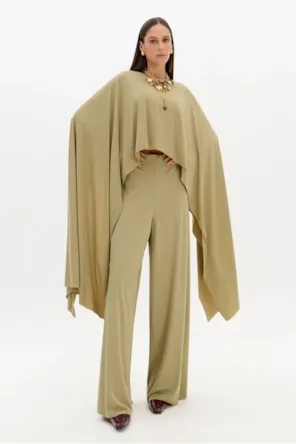 Calça Wide Leg Com Cintura Alta LANÇA PERFUME 