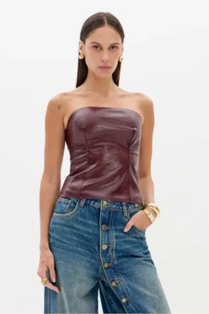 Top Corset Com Decote Reto LANÇA PERFUME 