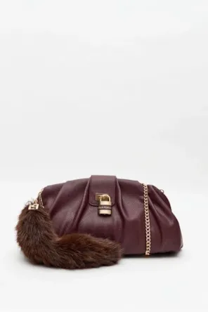 Mala  Clutch Com Enfeite Cadeado LANÇA PERFUME