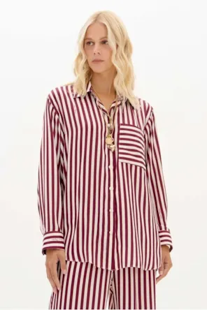 Camisa Estampada Com Mangas Longas LANÇA PERFUME 