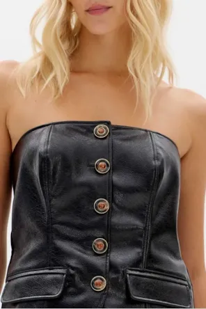 Top Caicai Corset Com Botões LANÇA PERFUME 