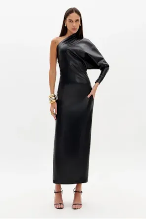 Vestido Ombro único super Mid LANÇA PERFUME 