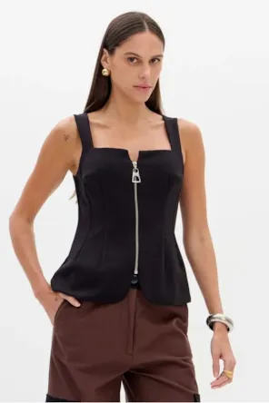 Top Decote Quadrado Com Fecho LANÇA PERFUME 