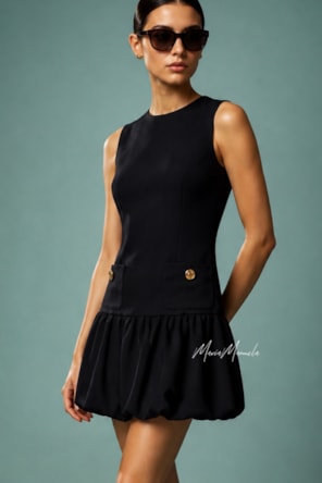 Vestido curto sem mangas FRACOMINA 