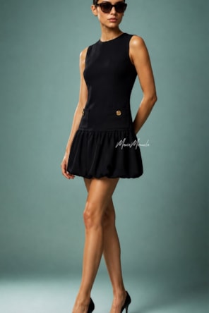 Vestido curto sem mangas FRACOMINA 