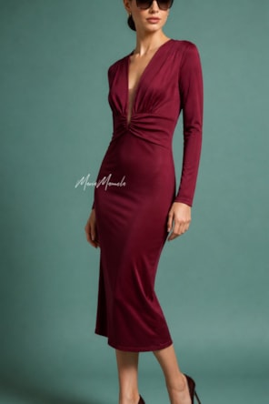 Vestido justo de comprimento médio FRACOMINA 