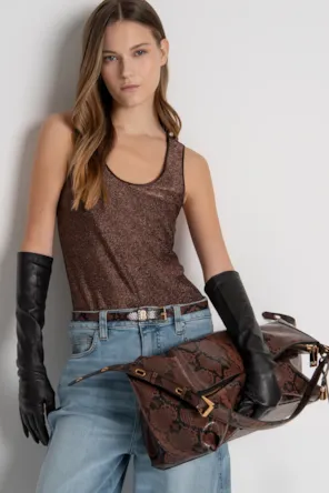 Top justa com lurex Fracomina 