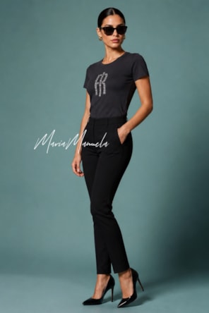 T´shirt  de corte regular confeccionada em malha de algodão com elastano FRACOMINA 