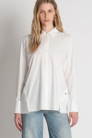Camisa oversized com botões na parte inferior FRACOMINA 