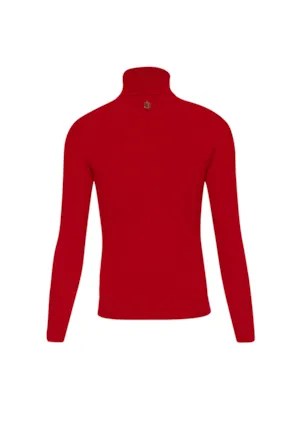 Camisola Tricô de corte justo com gola alta, FRACOMINA 