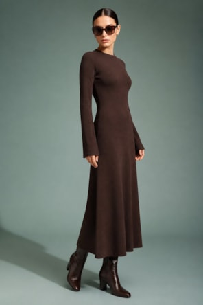 Vestido Justo Castanho ELEH