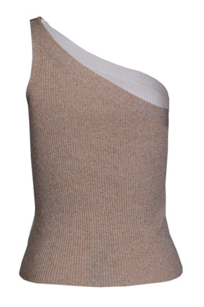 TOP DE TRICOT ONE SHOULDER