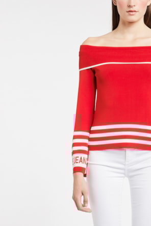 CAMISOLA MALHA RISCAS 