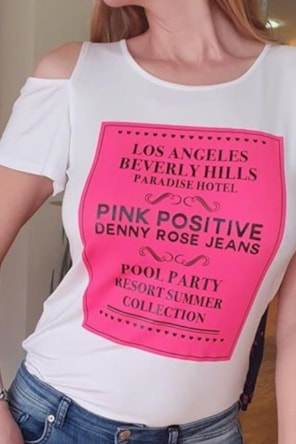 T-SHIRT PINK POSITIVE 