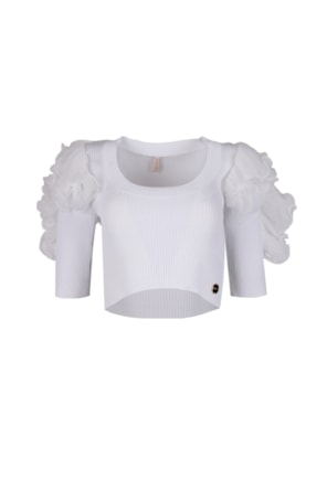 CAMISOLA MALHA FOLHOS