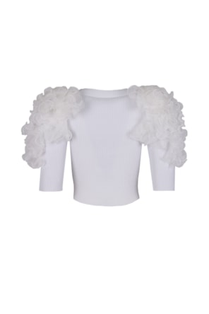 CAMISOLA MALHA FOLHOS