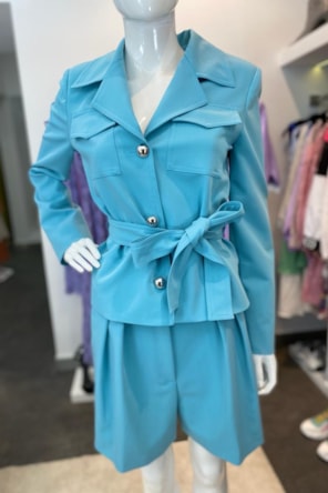 CASACO CURTO TRENCH COAT 