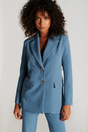 Blazer Liso Sahoco  Azul