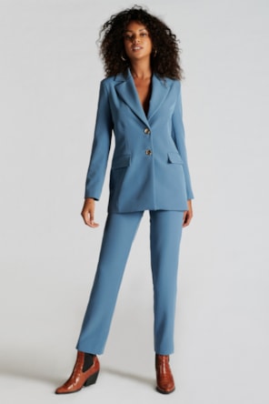 Blazer Liso Sahoco  Azul