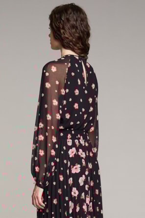 Body Preto Flores