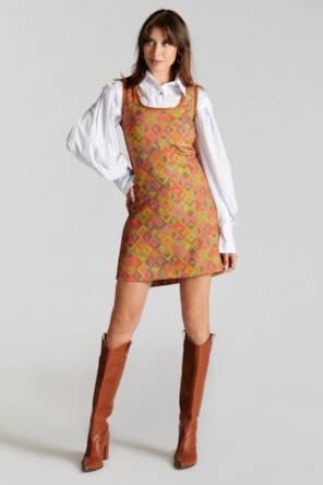 VESTIDO CORTE EM A