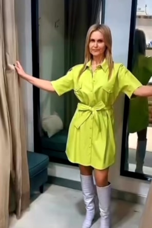 Vestido Ecopele Neon 