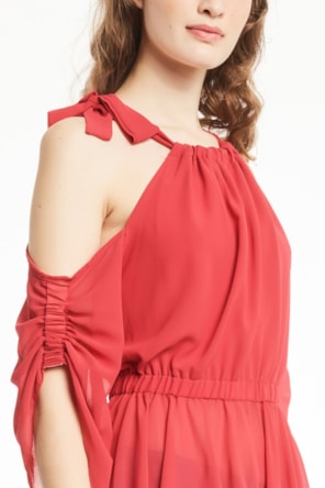 Blusa Manga Folhos 