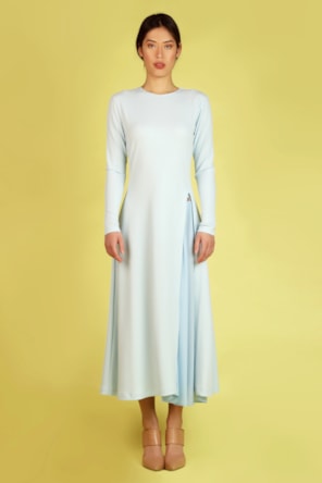 VESTIDO COMPRIDO BABY BLUE