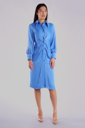 VESTIDO BLUE ACETINADO